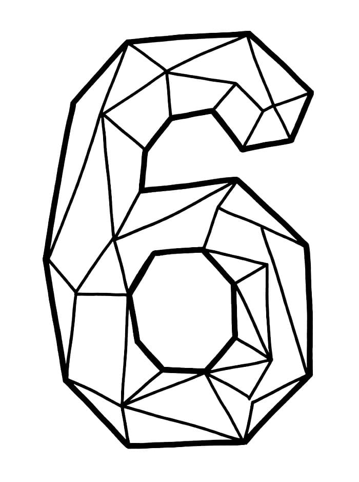 Poligon Angka 6