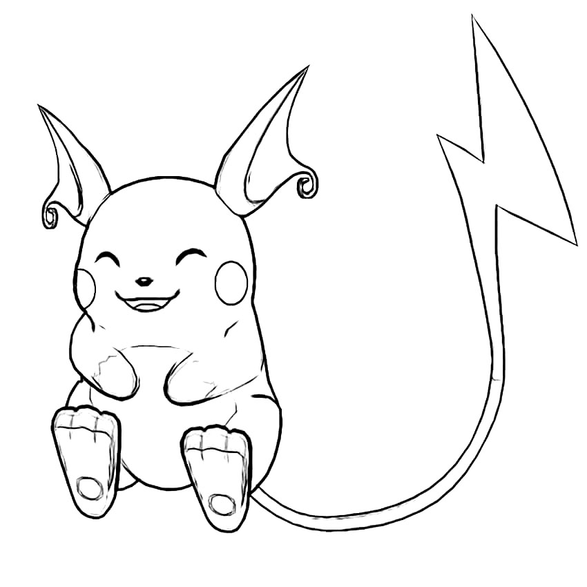Raichu yang bahagia