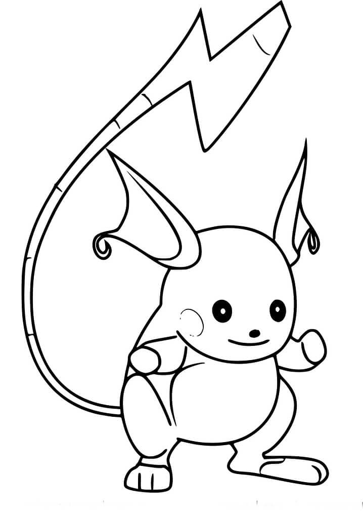 Senyum Raichu dari Pokémon