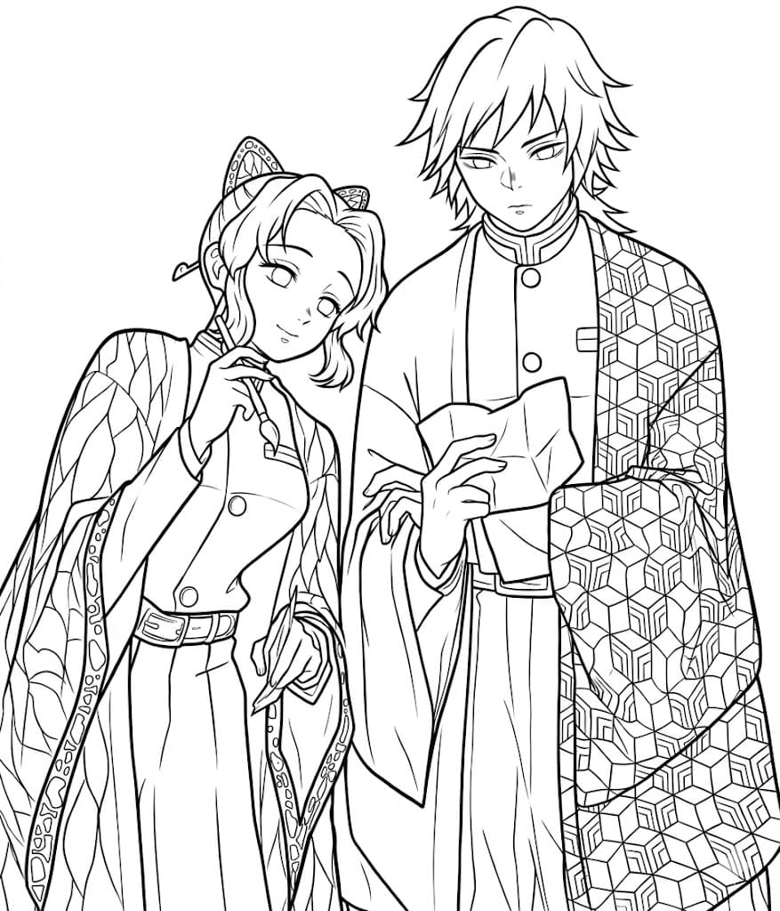 Shinobu Kochou dan Tomioka Giyu