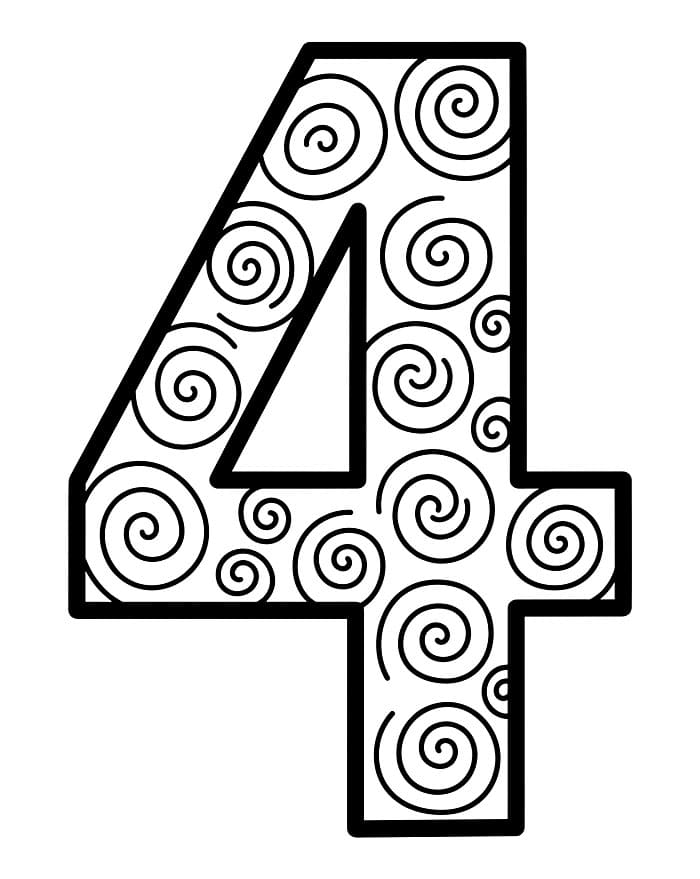 Spiral Angka 4