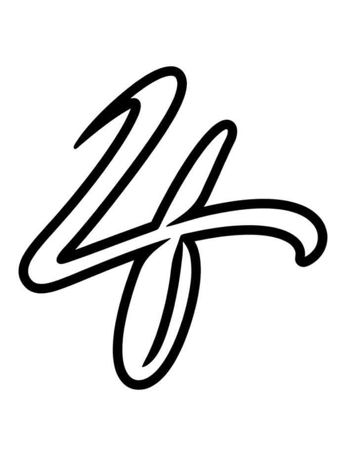 Tanda Tangan Angka 4