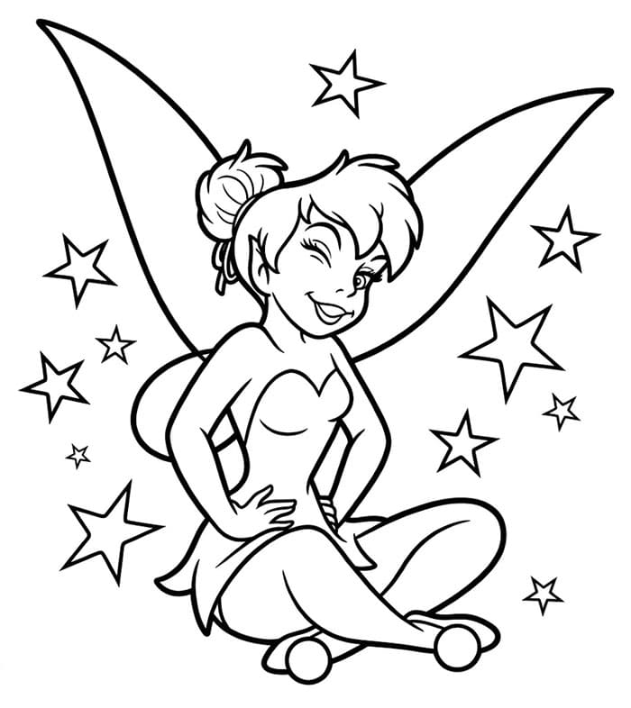 Tinkerbell Duduk Lucu
