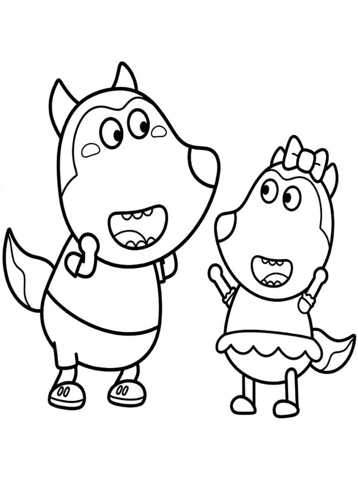 Wolfoo dengan Lucy