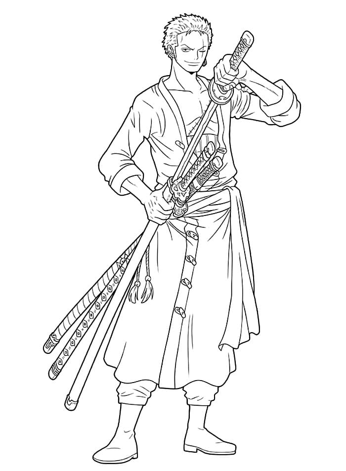 Zoro dengan Pedang