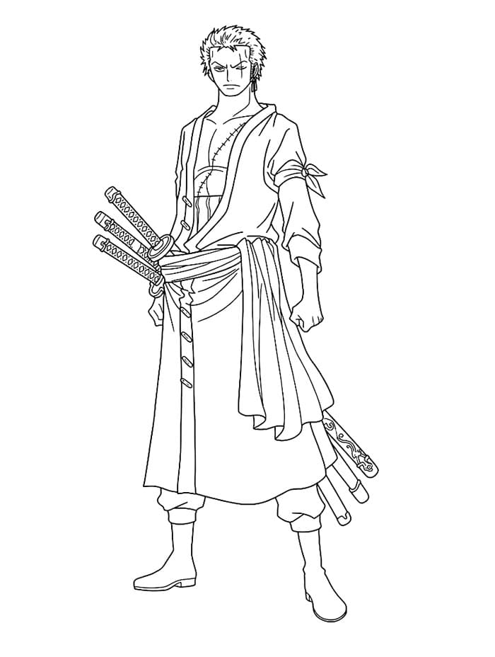 Zoro Tampan Berdiri