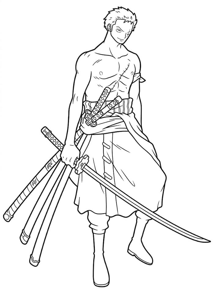 Zoro yang bertelanjang dada