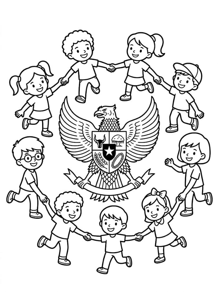 Anak-anak di Sekitar Pancasila