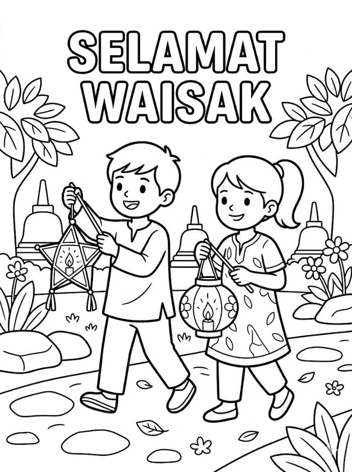 Anak-anak Merayakan Waisak
