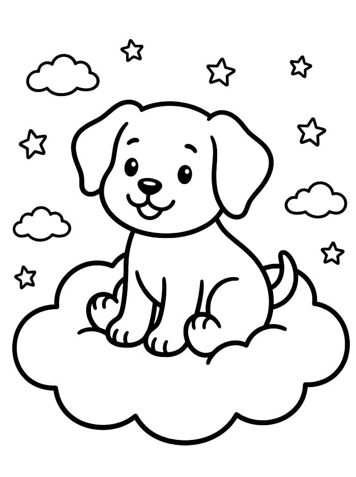 Anak Anjing di Awan