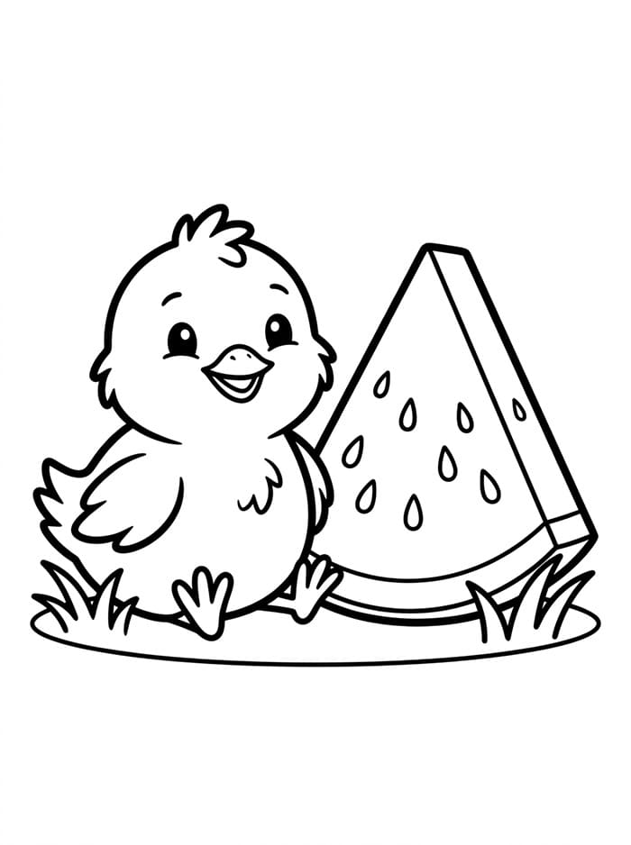 Anak Ayam dan Semangka