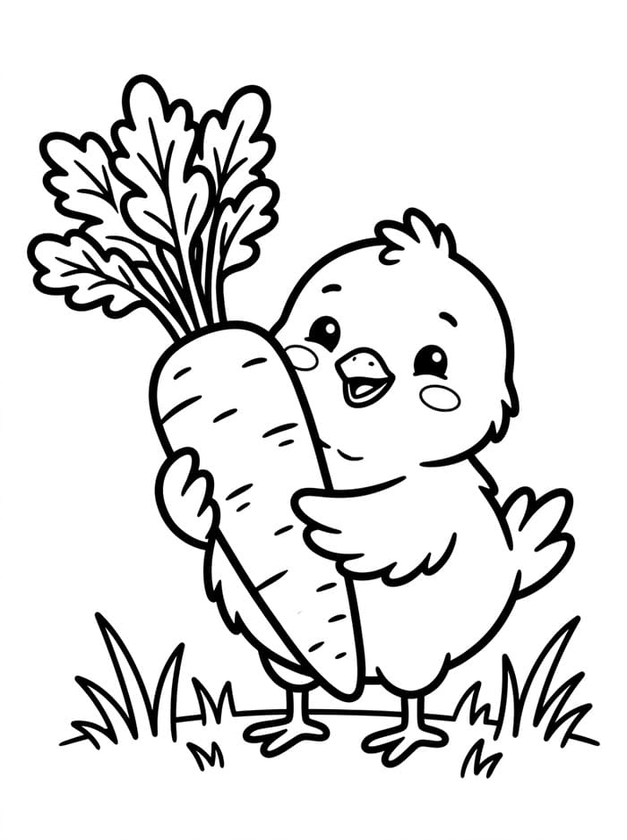 Anak Ayam Membawa Wortel