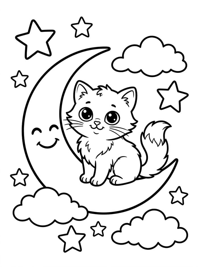 Anak Kucing di Bulan
