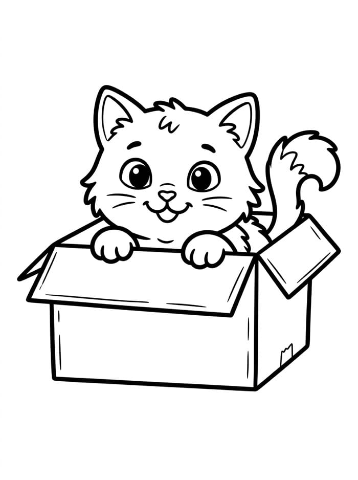 Anak Kucing di Dalam Kotak