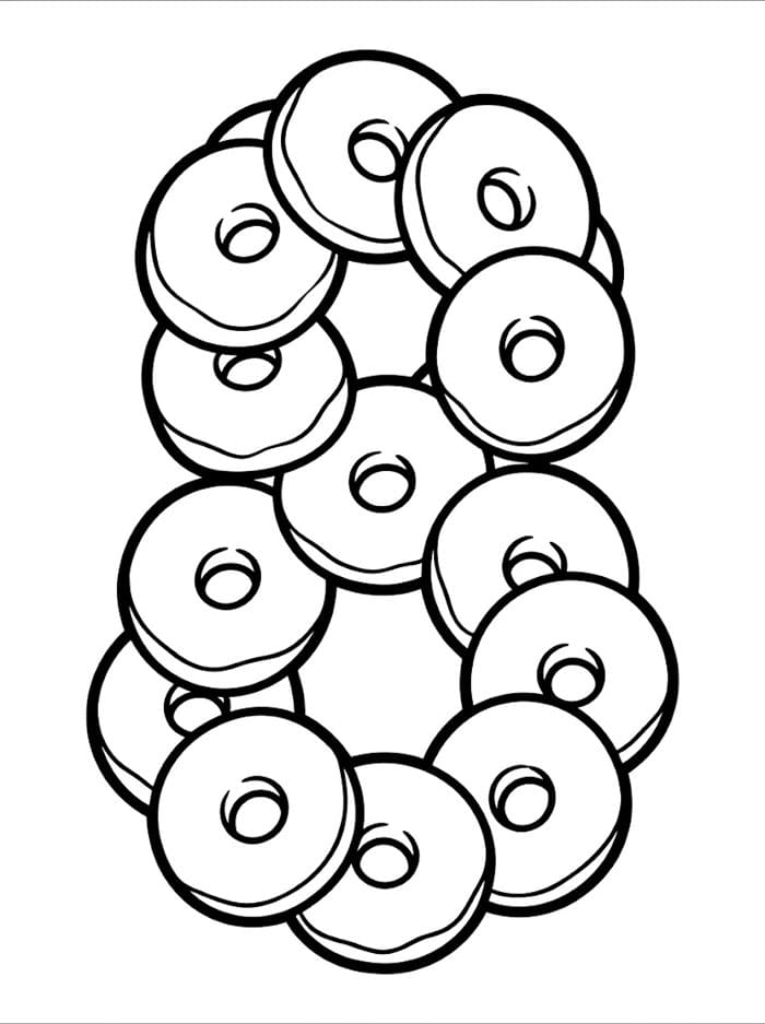 Angka 8 Donat