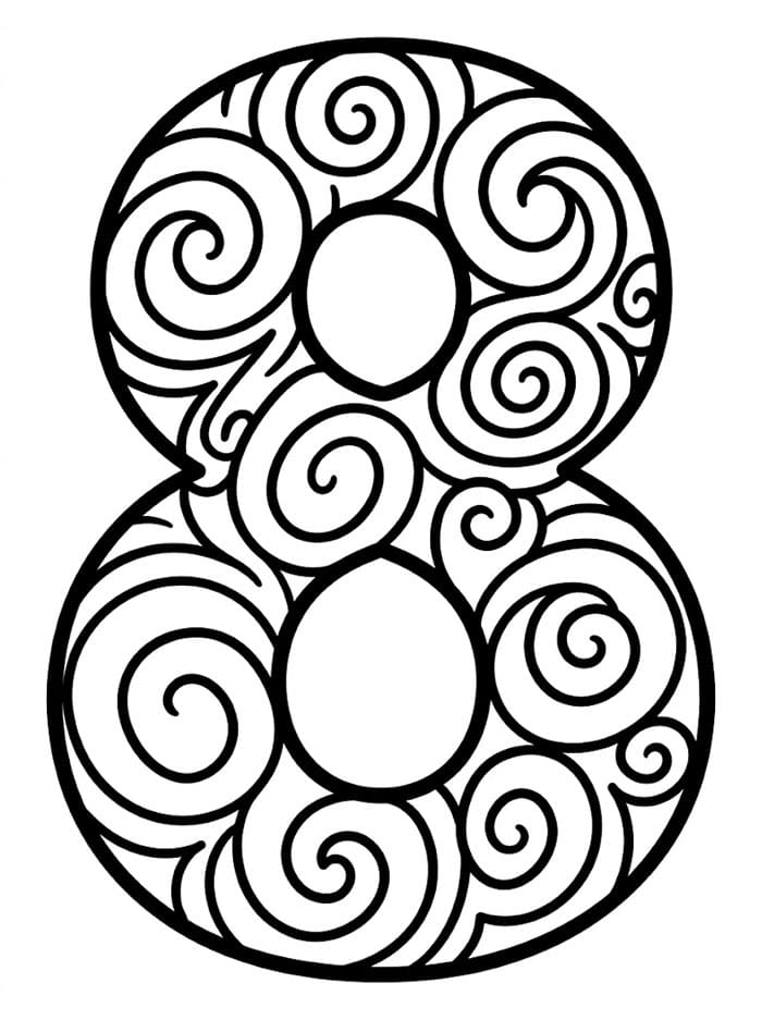 Angka 8 Pusaran Spiral
