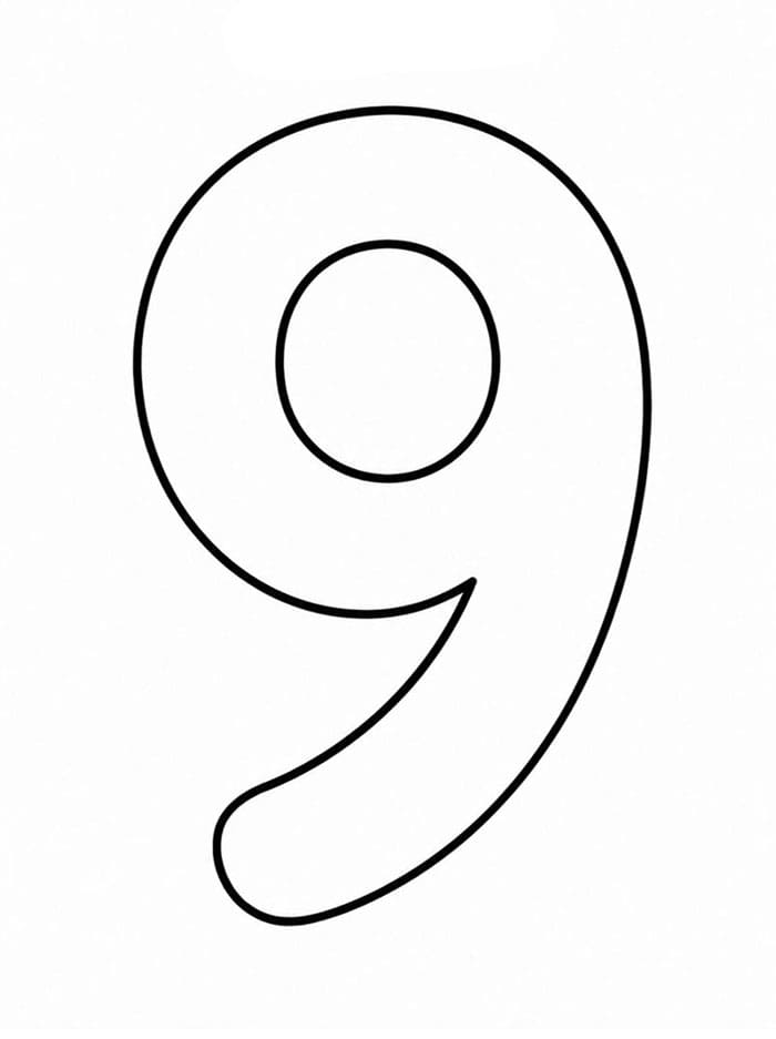 Angka 9 dibulatkan