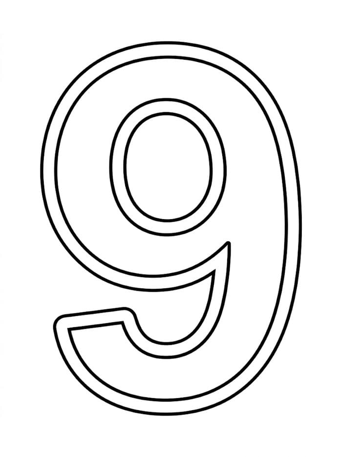 Angka 9 Garis Ganda