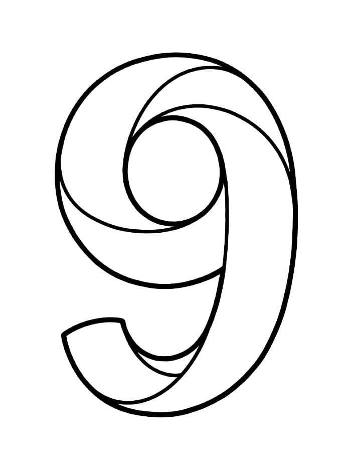 Angka 9 gratis