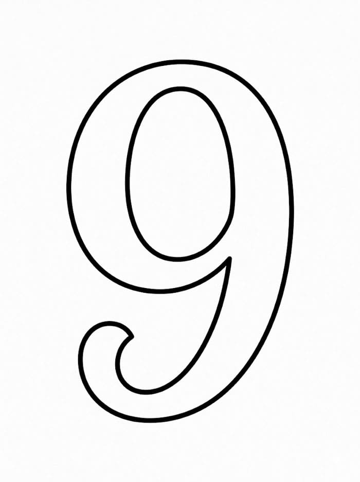 Angka 9 Tulisan Tangan