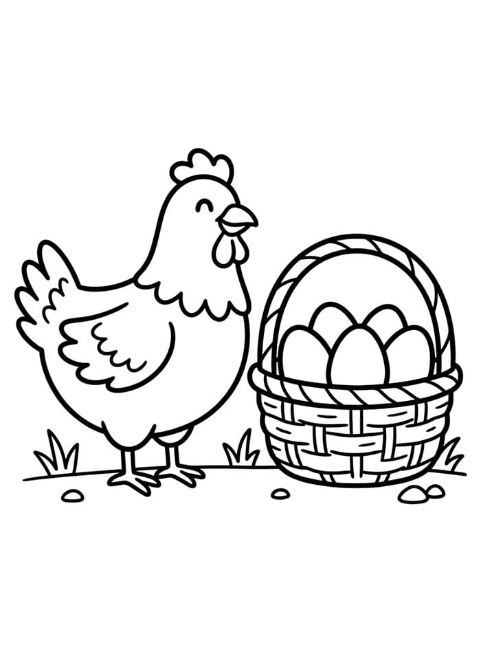 Ayam Betina dan Keranjang Telur
