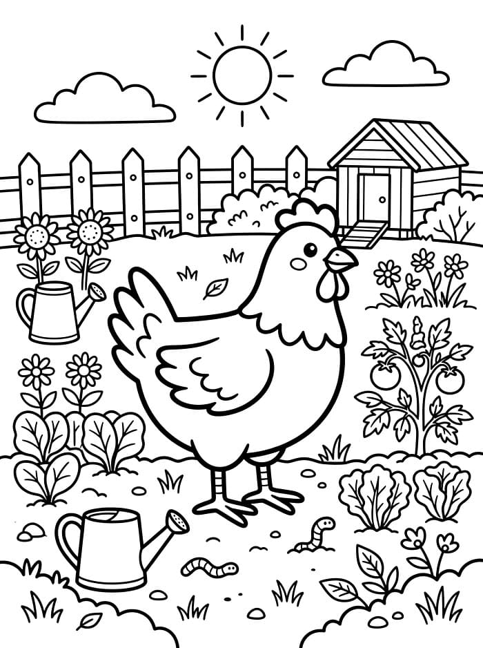 Ayam Betina di Taman
