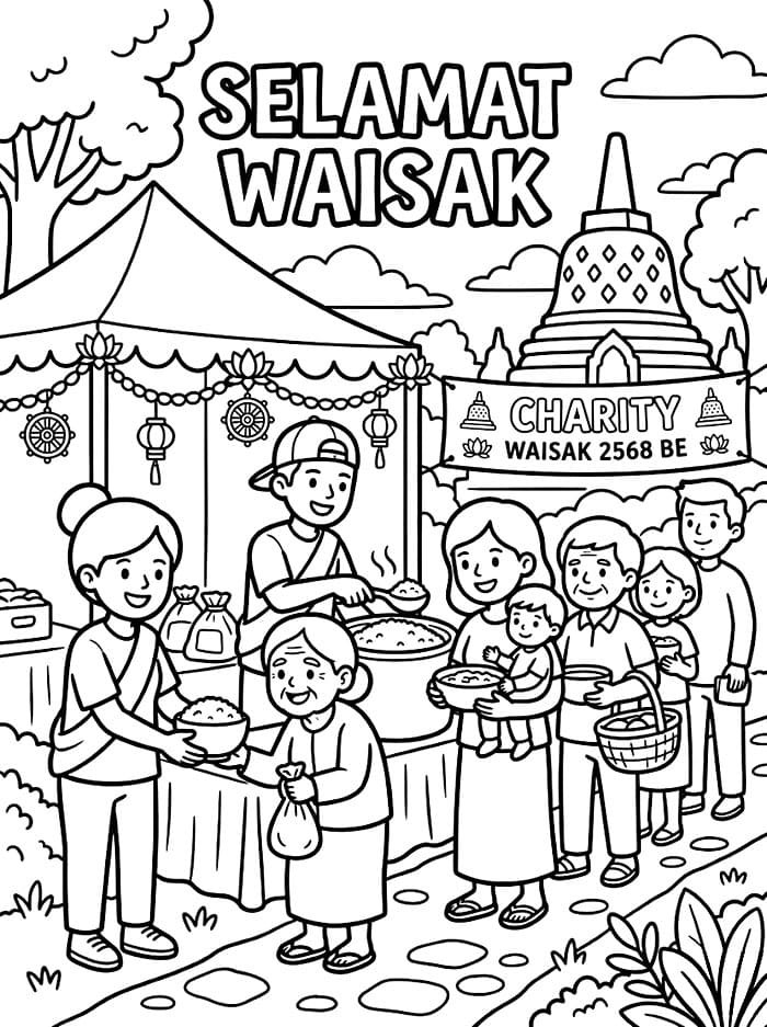 Berbagi Makanan Waisak