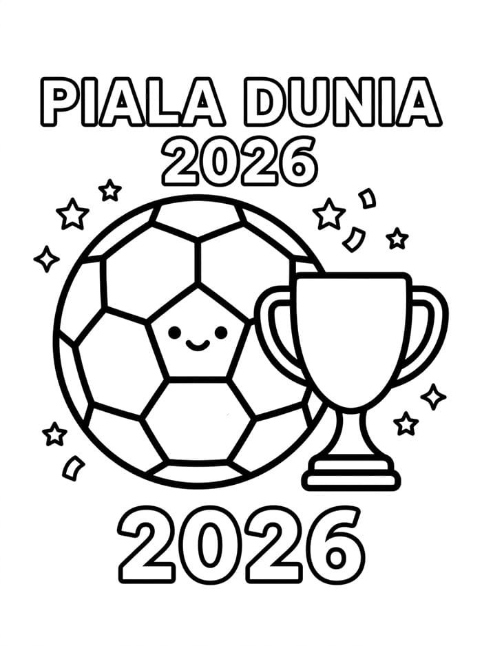 Bola dan trofi Piala Dunia 2026