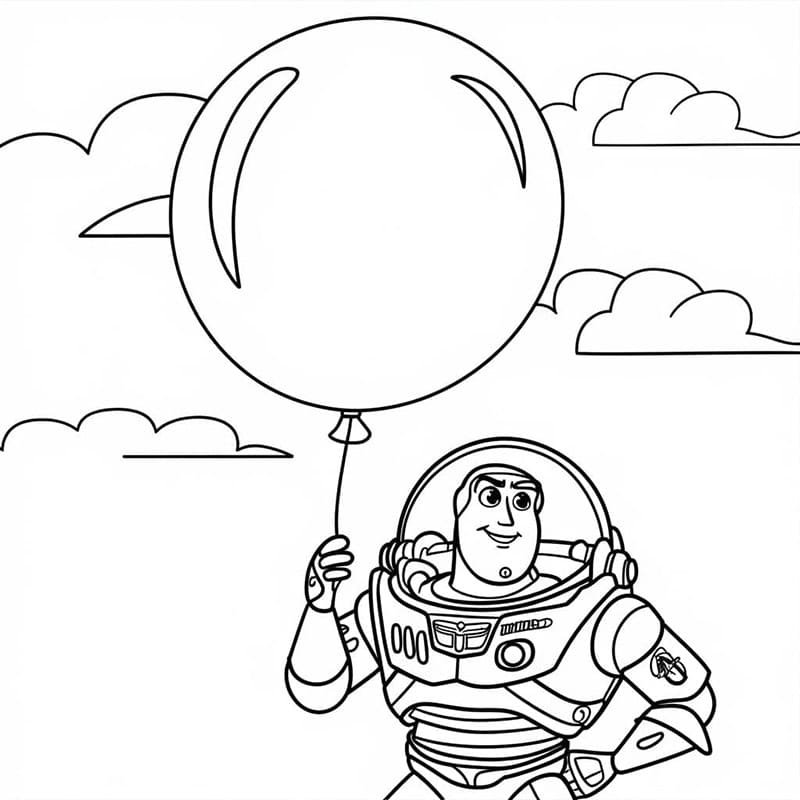 Buzz Lightyear dan Balon-Balon Besar