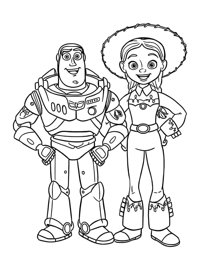 Buzz Lightyear dan Jessie