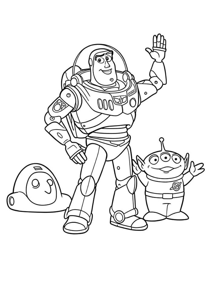 Buzz Lightyear dan para alien