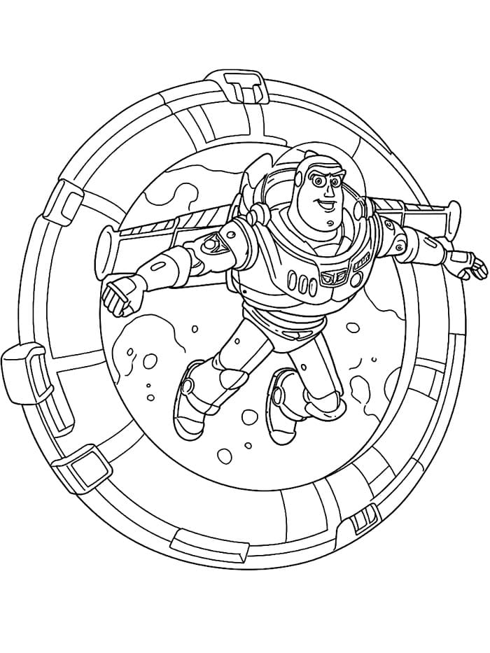Buzz Lightyear di dalam lingkaran