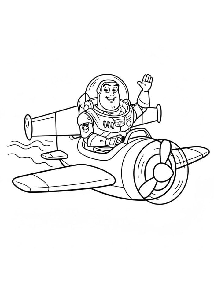 Buzz Lightyear di pesawat