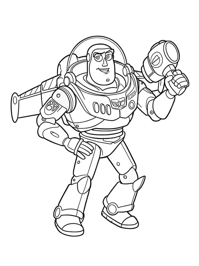 Buzz Lightyear sedang bersiap-siap