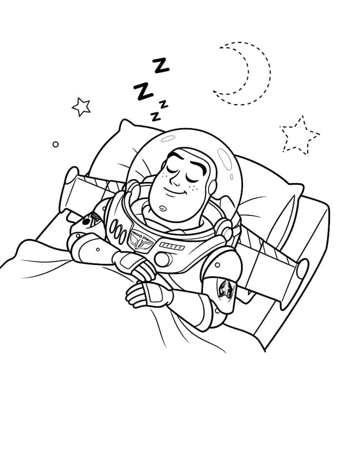 Buzz Lightyear tidur