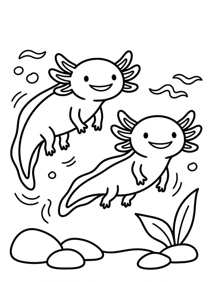Dua Axolotl