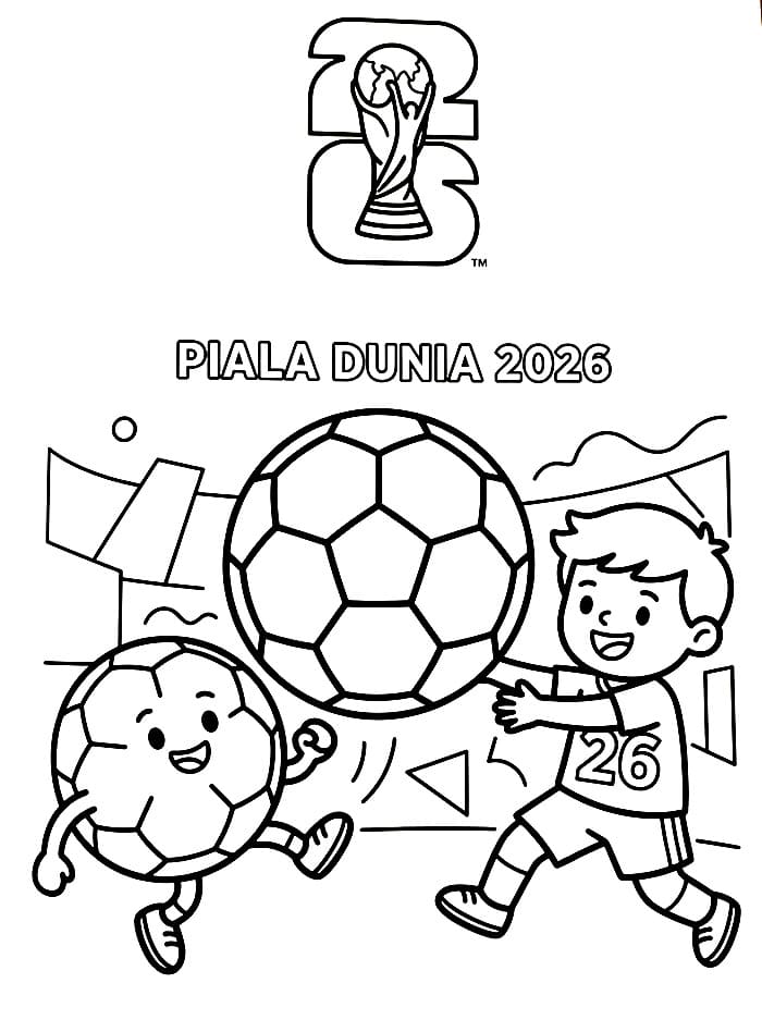 Gambar Piala Dunia 2026 cetak
