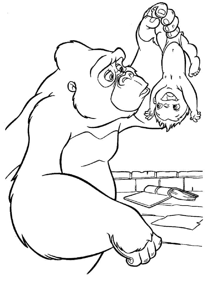 Kala bersama Bayi Tarzan