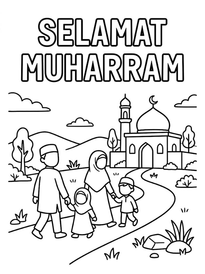 Keluarga Berjalan di Muharram