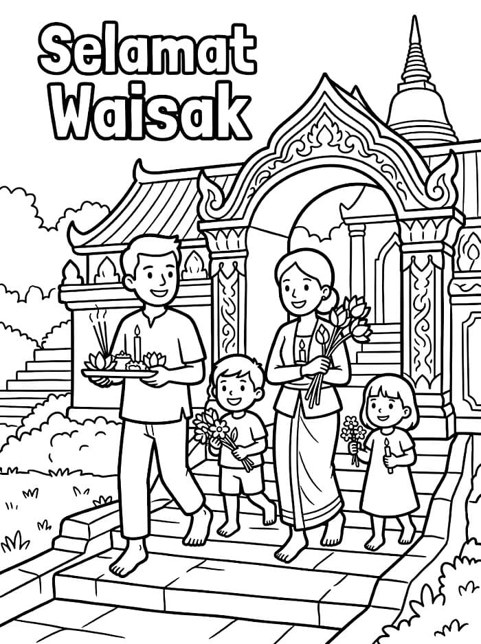 Keluarga di Waisak
