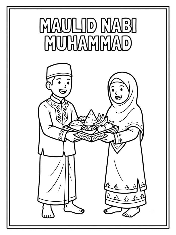 Maulid Nabi Muhammad Berbagi Makanan