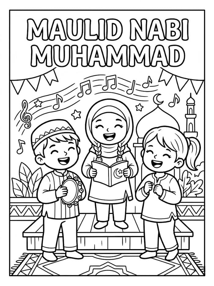 Maulid Nabi Muhammad Bernyanyi Bersama