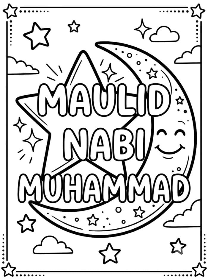 Maulid Nabi Muhammad dan Bulan Sabit dan Bintang Besar