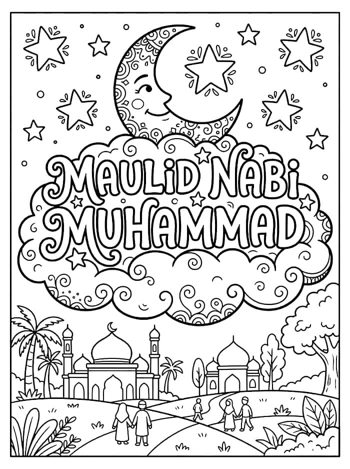 Maulid Nabi Muhammad di Atas Awan