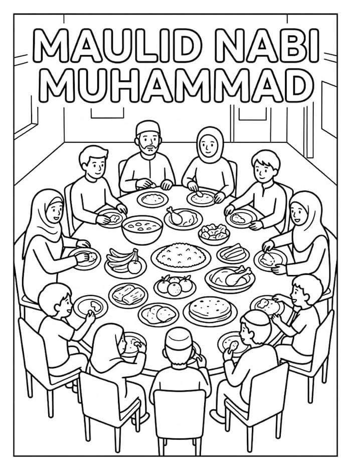 Maulid Nabi Muhammad Jamuan Masyarakat