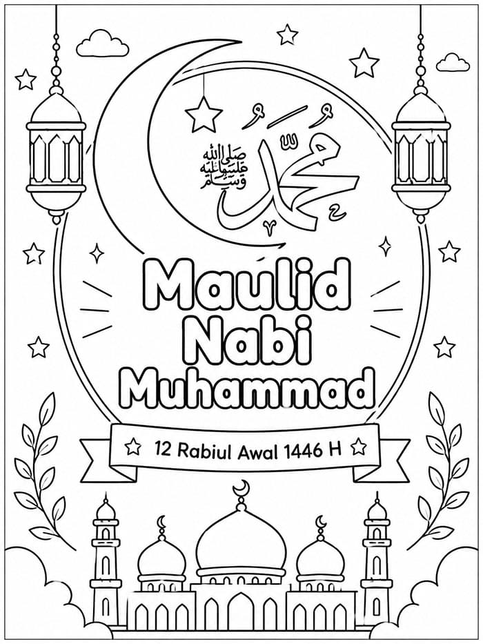 Maulid Nabi Muhammad Lingkaran Bulan Sabit