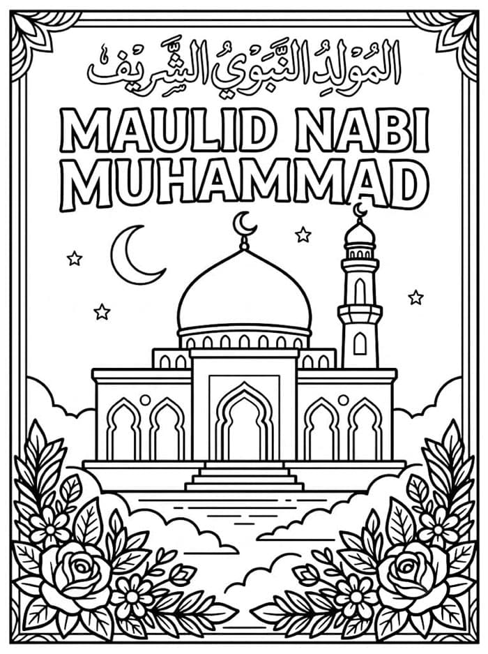 Maulid Nabi Muhammad Masjid Bunga