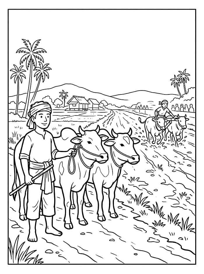 Menunggu Giliran Pacu Jawi