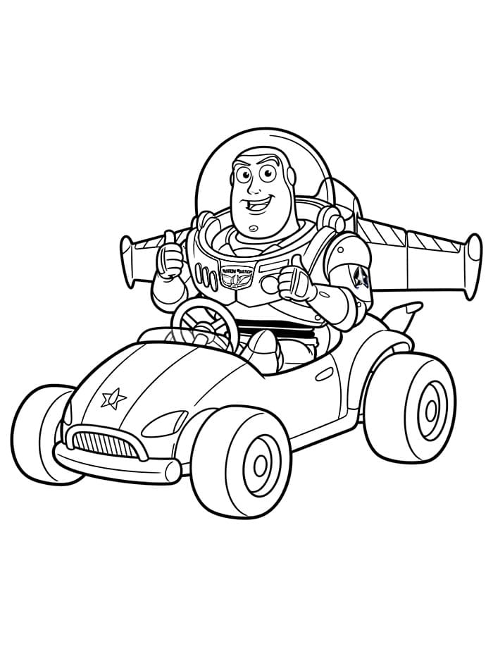 Mobil pengemudi Buzz Lightyear