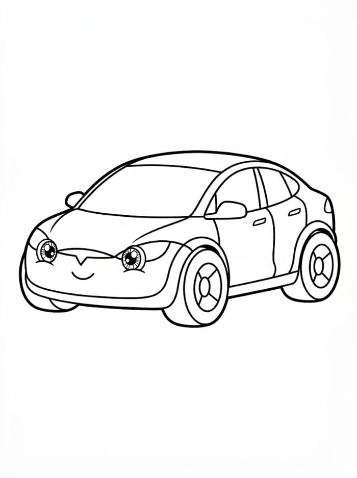 Mobil Tesla yang lucu